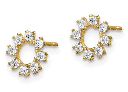 14k Yellow Gold Earrings Style SE2905 - Classique Jewelry Inc.