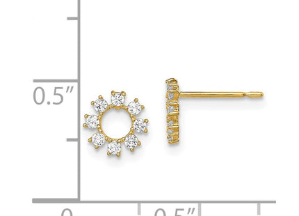 14k Yellow Gold Earrings Style SE2905 - Classique Jewelry Inc.