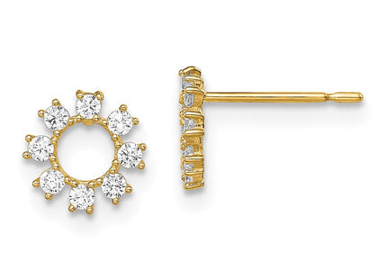 14k Yellow Gold Earrings Style SE2905 - Classique Jewelry Inc.