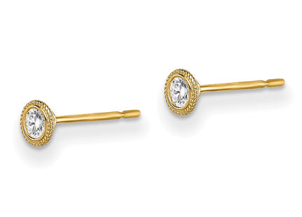 14k Yellow Gold Earrings Style SE2906 - Classique Jewelry Inc.