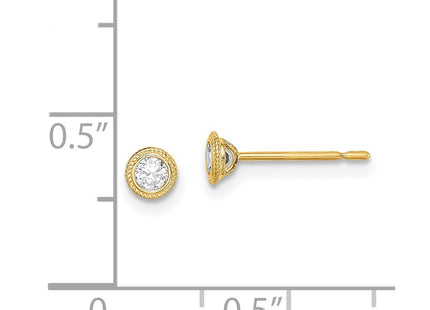 14k Yellow Gold Earrings Style SE2906 - Classique Jewelry Inc.