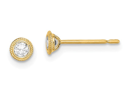 14k Yellow Gold Earrings Style SE2906 - Classique Jewelry Inc.