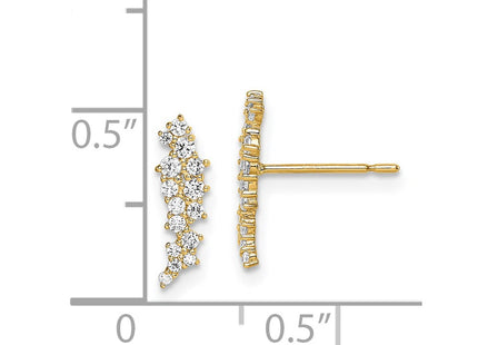 14k Yellow Gold Earrings Style SE2908 - Classique Jewelry Inc.