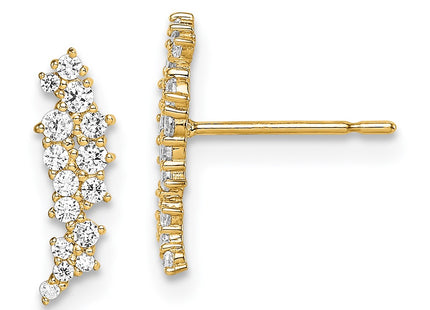 14k Yellow Gold Earrings Style SE2908 - Classique Jewelry Inc.