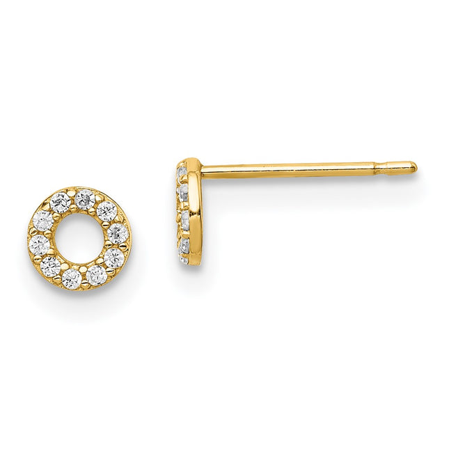 14k Yellow Gold Earrings Style SE2913 - Classique Jewelry Inc.