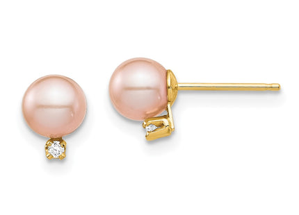 14k Yellow Gold Earrings Style SE2925 - Classique Jewelry Inc.