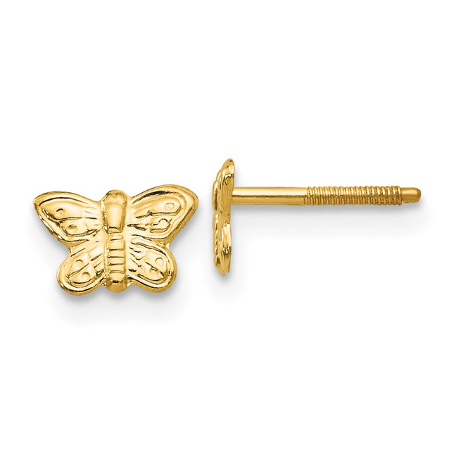 14k Yellow Gold Earrings Style SE294 - Classique Jewelry Inc.