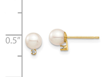 14k Yellow Gold Earrings Style SE2942 - Classique Jewelry Inc.