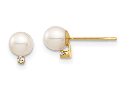 14k Yellow Gold Earrings Style SE2942 - Classique Jewelry Inc.