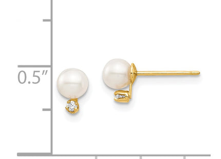 14k Yellow Gold Earrings Style SE2948 - Classique Jewelry Inc.