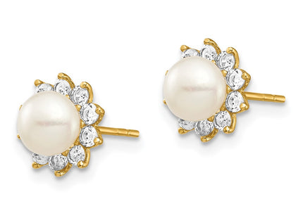 14k Yellow Gold Earrings Style SE2955 - Classique Jewelry Inc.