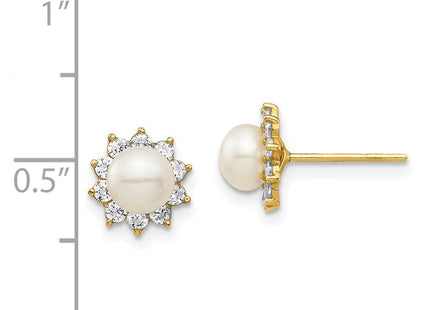 14k Yellow Gold Earrings Style SE2955 - Classique Jewelry Inc.