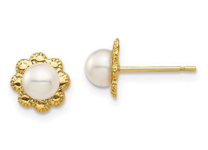 14k Yellow Gold Earrings Style SE2959 - Classique Jewelry Inc.