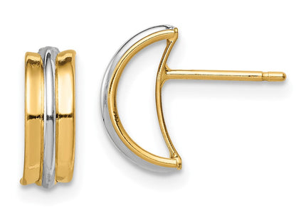 14k w/Rhodium Madi K Post Earrings (Style SE2986)