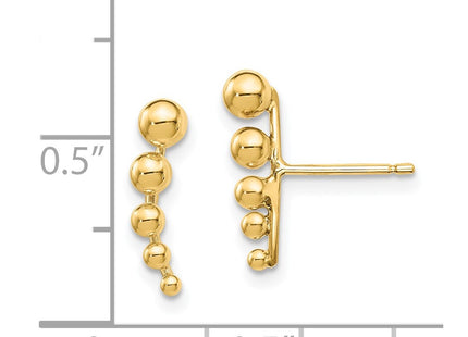 14k Yellow Gold Earrings Style SE2988 - Classique Jewelry Inc.