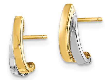 14K gold earrings, alternate view