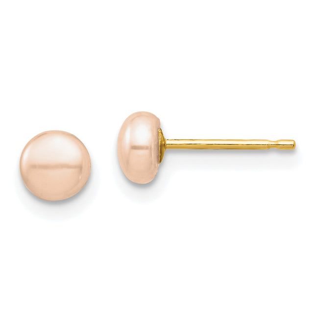 14k Yellow Gold Earrings Style SE3009 - Classique Jewelry Inc.