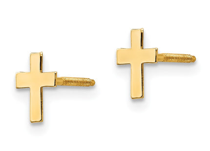 14k Yellow Gold Earrings Style SE301 - Classique Jewelry Inc.