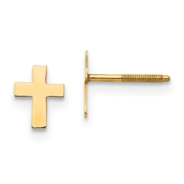 14k Yellow Gold Earrings Style SE301 - Classique Jewelry Inc.