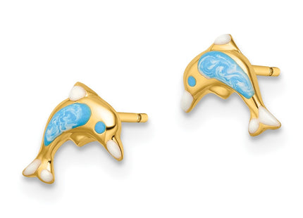 14k Yellow Gold Earrings Style SE3019 - Classique Jewelry Inc.