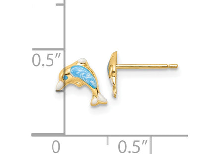 14k Yellow Gold Earrings Style SE3019 - Classique Jewelry Inc.