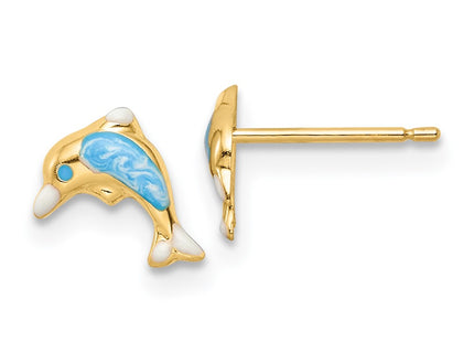 14k Yellow Gold Earrings Style SE3019 - Classique Jewelry Inc.