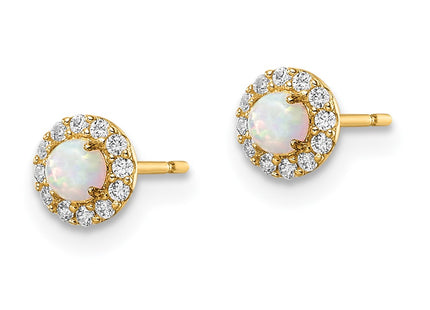 14k Yellow Gold Earrings Style SE3026 - Classique Jewelry Inc.