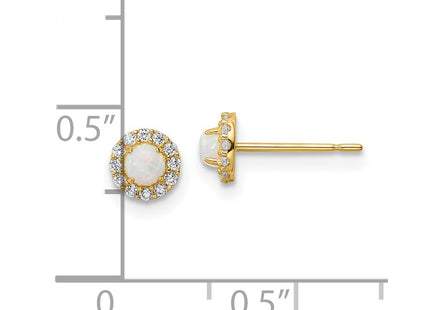 14k Yellow Gold Earrings Style SE3026 - Classique Jewelry Inc.