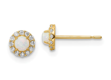 14k Yellow Gold Earrings Style SE3026 - Classique Jewelry Inc.