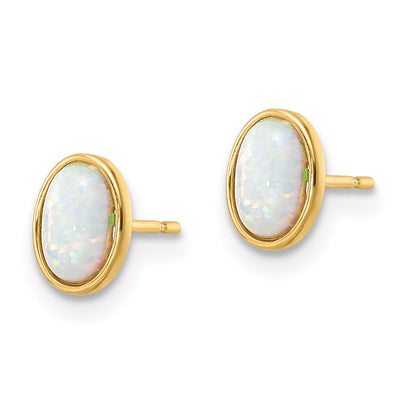 14K Madi K Created Opal Post Earrings