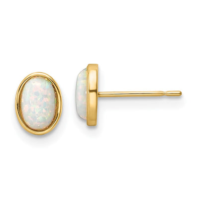 14K Madi K Created Opal Post Earrings