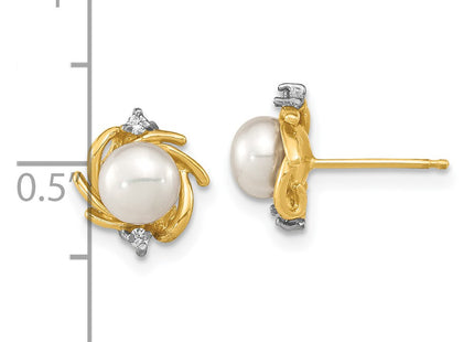 14k Yellow Gold Earrings Style SE3036 - Classique Jewelry Inc.