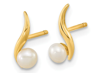 14k Yellow Gold Earrings Style SE3040 - Classique Jewelry Inc.