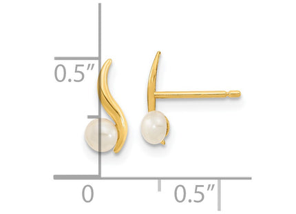 14k Yellow Gold Earrings Style SE3040 - Classique Jewelry Inc.