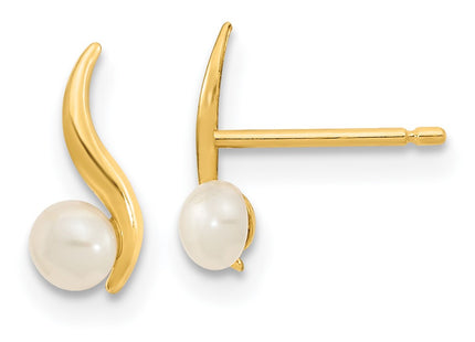 14k Yellow Gold Earrings Style SE3040 - Classique Jewelry Inc.