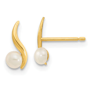 14k Yellow Gold Earrings Style SE3040 - Classique Jewelry Inc.