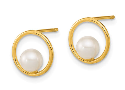 14k Yellow Gold Earrings Style SE3041 - Classique Jewelry Inc.