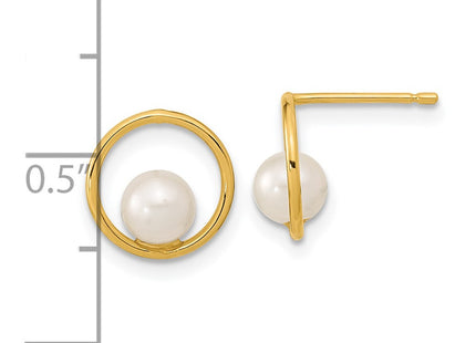 14k Yellow Gold Earrings Style SE3041 - Classique Jewelry Inc.