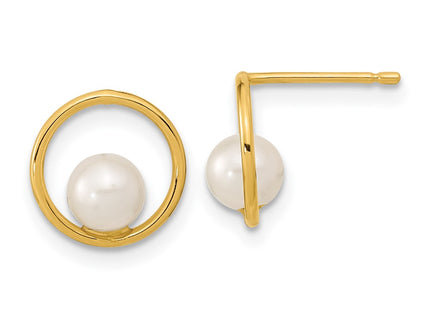 14k Yellow Gold Earrings Style SE3041 - Classique Jewelry Inc.