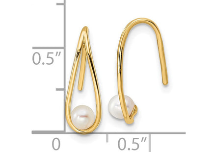 14k Yellow Gold Earrings Style SE3044 - Classique Jewelry Inc.