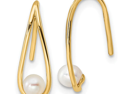 14k Yellow Gold Earrings Style SE3044 - Classique Jewelry Inc.