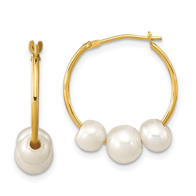 14k Yellow Gold Earrings Style SE3046 - Classique Jewelry Inc.