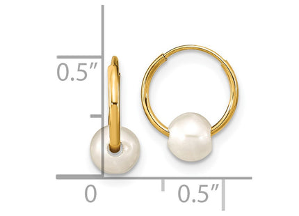 14k Yellow Gold Earrings Style SE3049 - Classique Jewelry Inc.