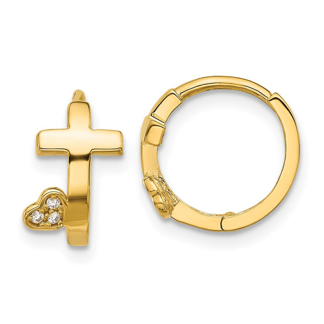 14k Yellow Gold Earrings Style SE3051 - Classique Jewelry Inc.
