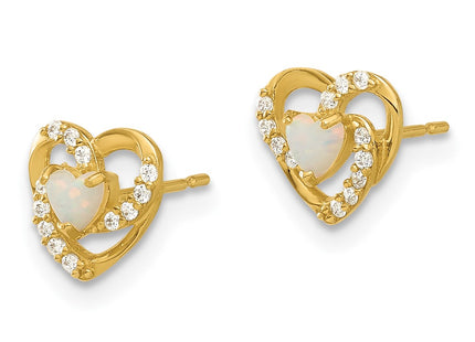 14k Yellow Gold Earrings Style SE3054 - Classique Jewelry Inc.