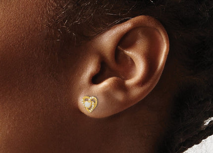 14k Yellow Gold Earrings Style SE3054 - Classique Jewelry Inc.