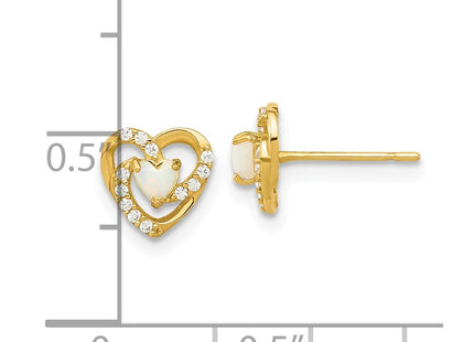 14k Yellow Gold Earrings Style SE3054 - Classique Jewelry Inc.