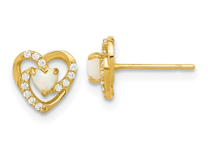 14k Yellow Gold Earrings Style SE3054 - Classique Jewelry Inc.