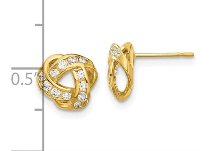 14k Yellow Gold Earrings Style SE3058 - Classique Jewelry Inc.