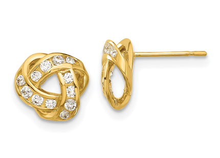 14k Yellow Gold Earrings Style SE3058 - Classique Jewelry Inc.